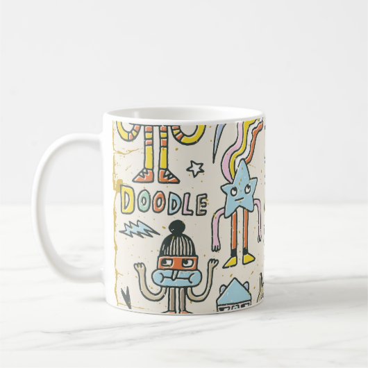 Wacky Doodles: Vintages Set Kaffeetasse (Links)