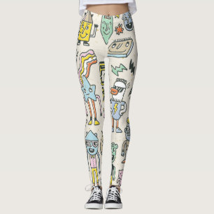 Wacky Doodles: Vintages Set Leggings