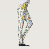 Wacky Doodles: Vintages Set Leggings (Rechts)