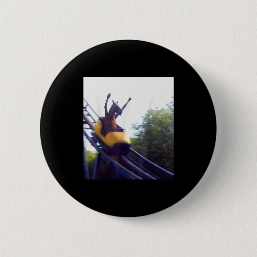 Wacky Horse Riding Roller Coaster Meme Internet Fu Button (Vorderseite)