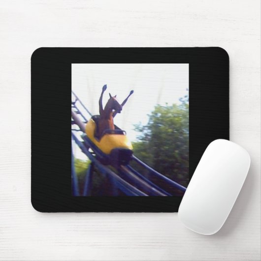 Wacky Horse Riding Roller Coaster Meme Internet Fu Mousepad (Mit Mouse)