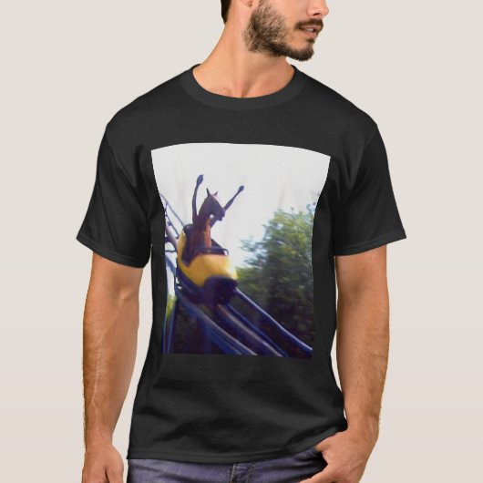 Wacky Horse Riding Roller Coaster Meme Internet Fu T-Shirt (Vorderseite)