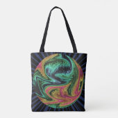 Wacky Neon Marble Graphic Tasche (Rückseite)
