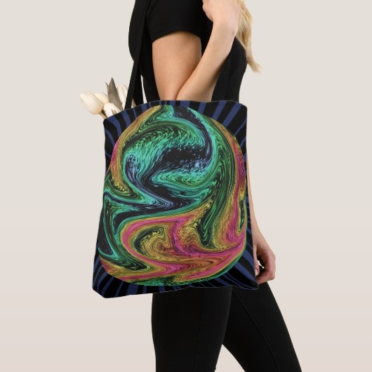 Wacky Neon Marble Graphic Tasche (Von Nahem)