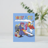 Wacky Races 60s 70s 90s 80s Cartoon Scifi Retro Postkarte (Stehend Vorderseite)