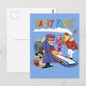 Wacky Races 60s 70s 90s 80s Cartoon Scifi Retro Postkarte (Vorne/Hinten)