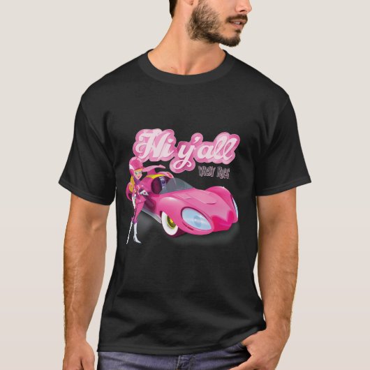 Wacky Races Penelope Pitstop Hi'All T-Shirt (Vorderseite)