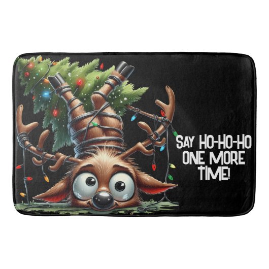 Wacky Reindeer Bath Mat Badematte (Vorderseite)