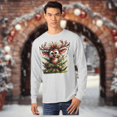 Wacky Reindeer Long Sleeve T - Shirt