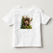 Wacky Reindeer Toddlers Fine Jersey T - Shirt (Vorderseite)