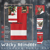 Wacky Rentier Badetuch Set