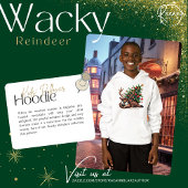 Wacky Rentier Kid's Pullover Hoodie
