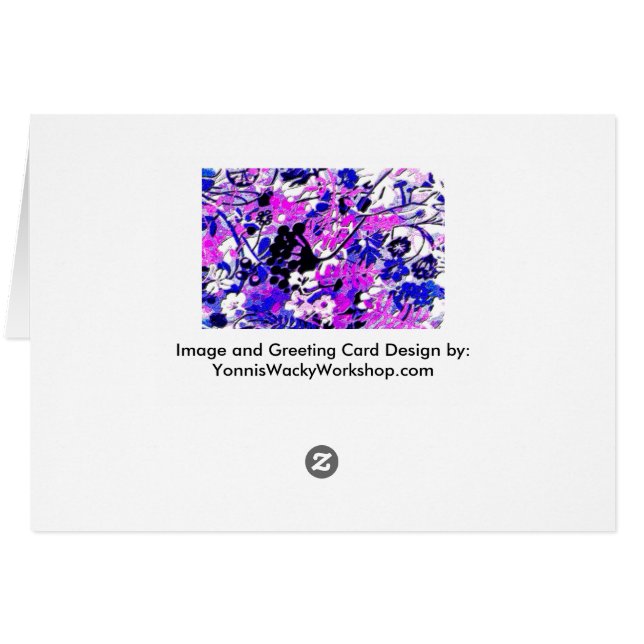 Wacky Retro Floral (Rückseite Horizontal)