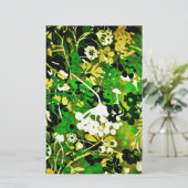 Wacky Retro Floral 1 Briefpapier (Stehend Vorderseite)