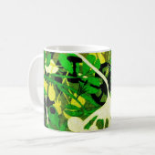 Wacky Retro Floral 1 Kaffeetasse (Vorderseite Links)