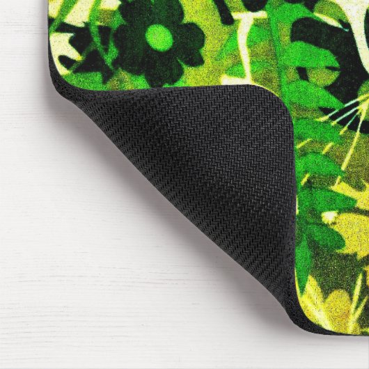 Wacky Retro Floral 1 Mousepad (Ecke)