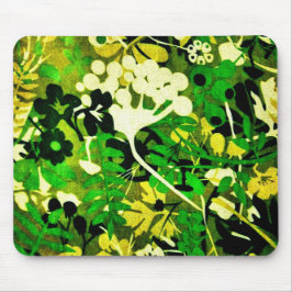 Wacky Retro Floral 1 Mousepad
