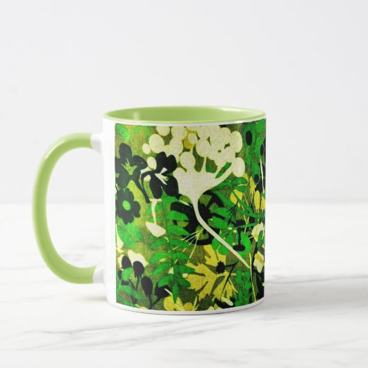 Wacky Retro Floral 1 Tasse (Links)