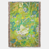 Wacky Retro Floral 2 Decke (Vorderseite Vertikal)