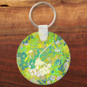 Wacky Retro Floral 2 Schlüsselanhänger (Vorderseite)