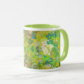 Wacky Retro Floral 2 Tasse (VorderseiteRechts)