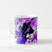 Wacky Retro Floral Kaffeetasse (Vorderseite Links)