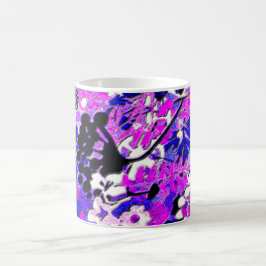 Wacky Retro Floral Kaffeetasse