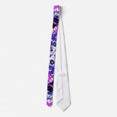 Wacky Retro Floral Krawatte (Rückseite)