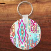 Wacky Retro Print Schlüsselanhänger (Vorderseite)