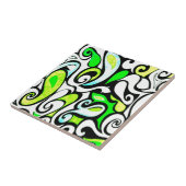 Wacky Retro Swirl 3 Fliese (Seite)