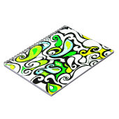 Wacky Retro Swirl 3 Notizblock (Linke Seite)