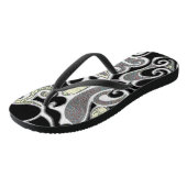 Wacky Retro Swirl Badesandalen (Schrägansicht)
