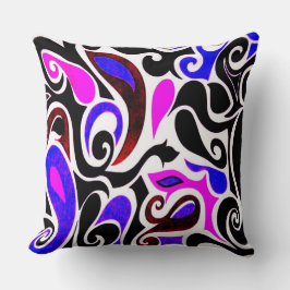 Wacky Retro Swirl Kissen