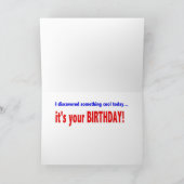 Wacky Scientist (Birthday Card) Karte (Innenseite)
