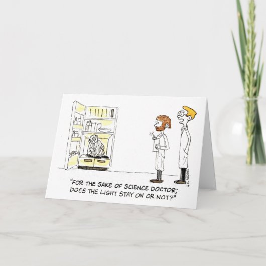 Wacky Scientist (Birthday Card) Karte (Vorderseite)