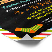 Wacky Socks Day Flyer Plakatvorlage Poster (Ecke)