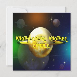 Wacky Space Voyage Geburtstagsparty Einladung