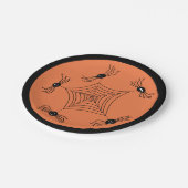 Wacky Spiders Halloween Pappteller (Schrägansicht)
