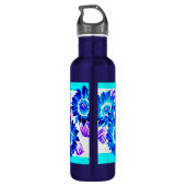 Wacky Sunblumen Edelstahlflasche (Rückseite)