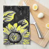 Wacky Sunblumen Geschirrtuch (Viertel Falte)