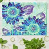 Wacky Sunblumen Handtuch (Gefaltet)