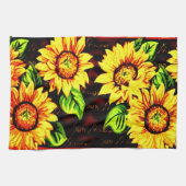 Wacky Sunblumen Handtuch (Horizontal)
