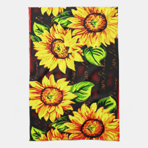 Wacky Sunblumen Handtuch