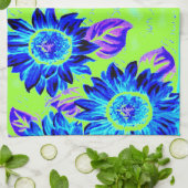 Wacky Sunblumen Küchentuch (Gefaltet)