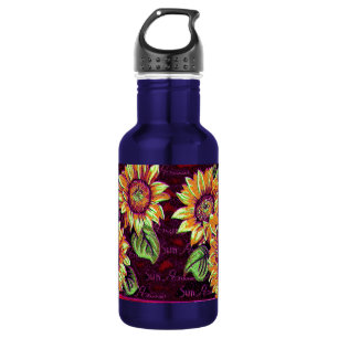 Wacky Sunblumen Trinkflasche