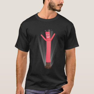 Wacky Wave Inflated Tube Man Air Dancer Red T-Shirt