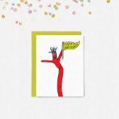 Wacky Waving Aufblasbare Tubeman Dankeskarte