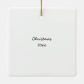 Wacky Whimsical Weihnachtsbaum, helle Farben Keramikornament (Rückseite)