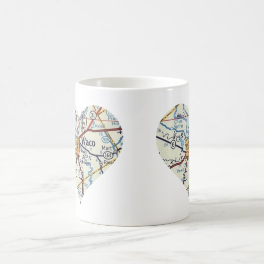 Waco 50's Map Kaffeetasse (Mittel)