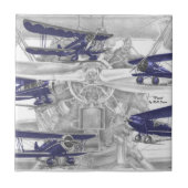 Waco Biplane Fliese (Vorderseite)